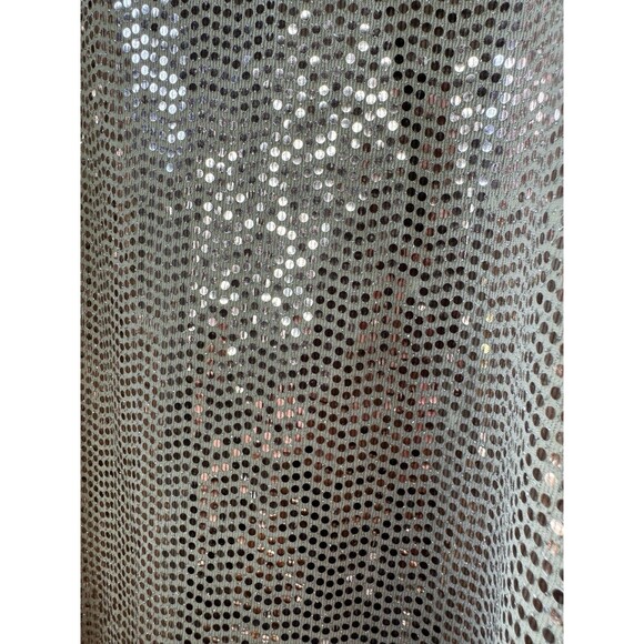 Torrid Champagne Glitter Sequin High Neck  Halter Stretch Tank Top Plus 3 3XL - Picture 4 of 7